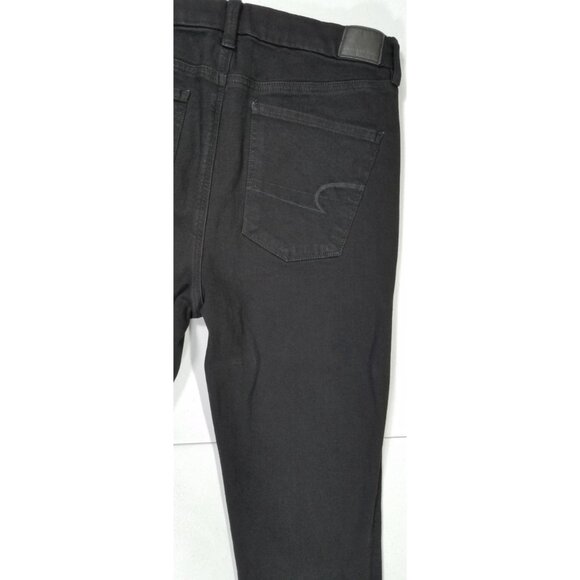 American Eagle The Dream Jean Black Stretch High Rise Jegging Women's 12 Regular - Picture 13 of 16